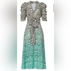 AFRM Ellis Ombré Snake Print Dress Size Large